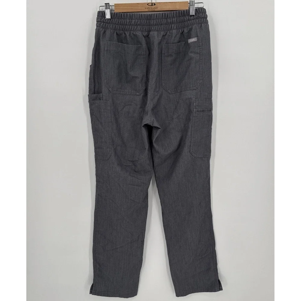 Figs Technical Collection Gray Womens Cargo Scrubs Pants Size Medium Nursing